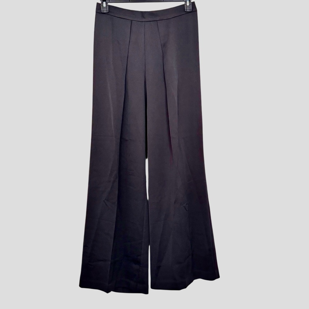 Lisa Rinna Collection Size 10 Black Wide Leg Pants NEW